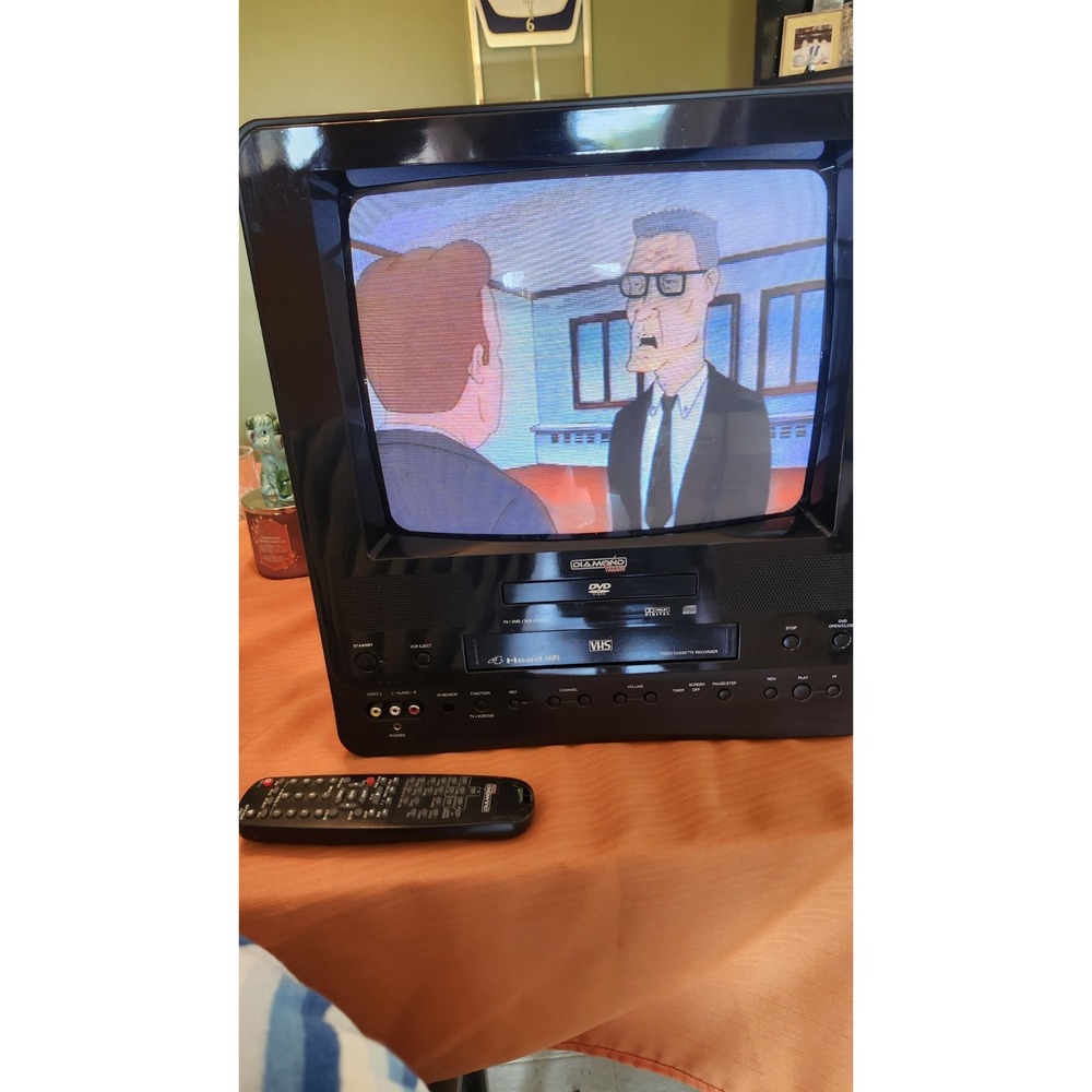 Diamond Vision DVT3013A TV/VCR/DVD COMBO black Read